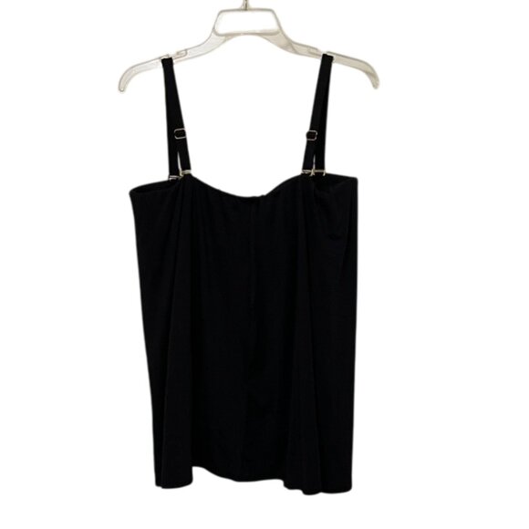 Lauren Ralph Lauren Black Fly Away One Piece Swimsuit Womens Size 18W Vacation - Picture 7 of 14